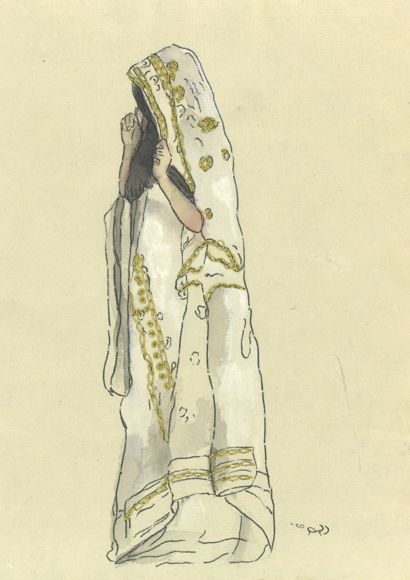 The Dancing Woman in White - Fine Art Print