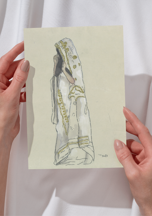 The Dancing Woman in White - Fine Art Print