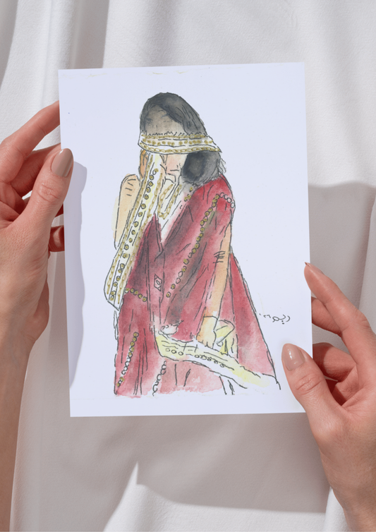 Samry Woman in Red - Fine Art Print